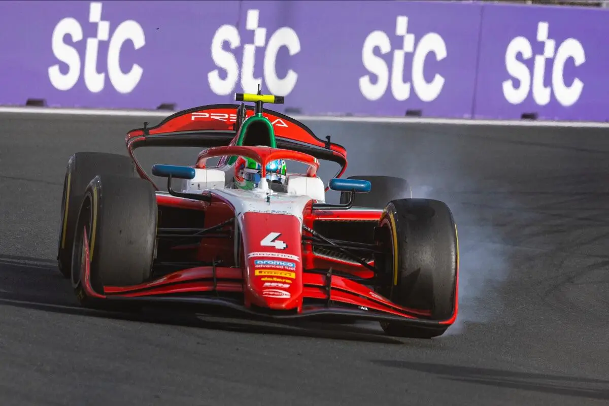 Andrea Kimi Antonelli, impegnato a Jeddah in F2. © Prema