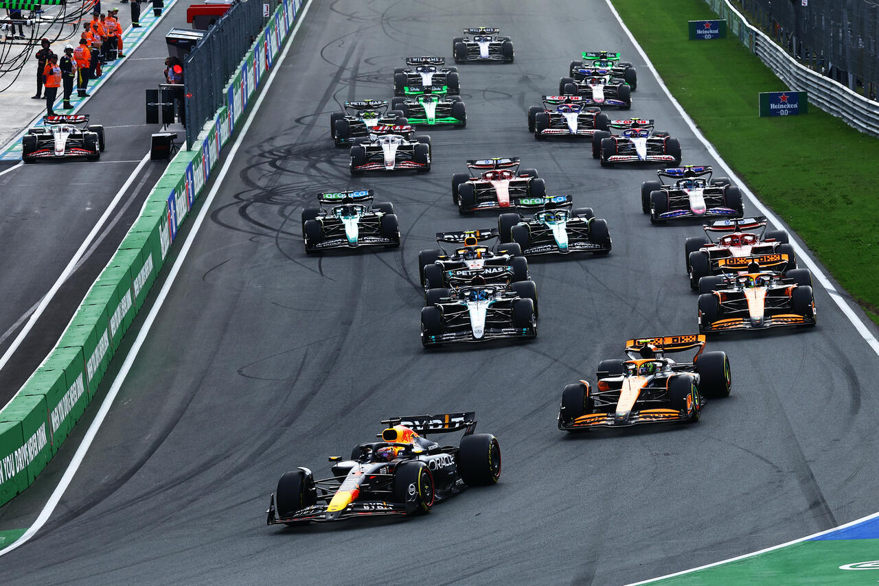 Le fasi iniziali del GP d'Olanda della passata stagione