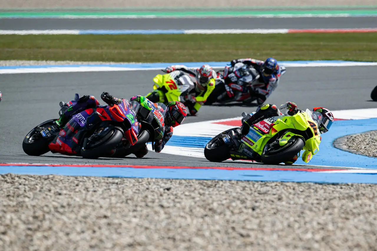 Fabio Di Giannantonio in bagarre ad Assen