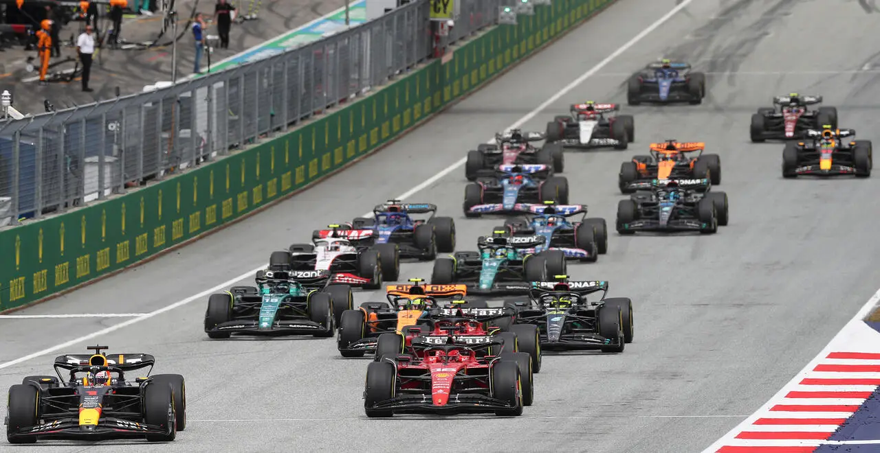 La partenza del GP d'Austria 2023