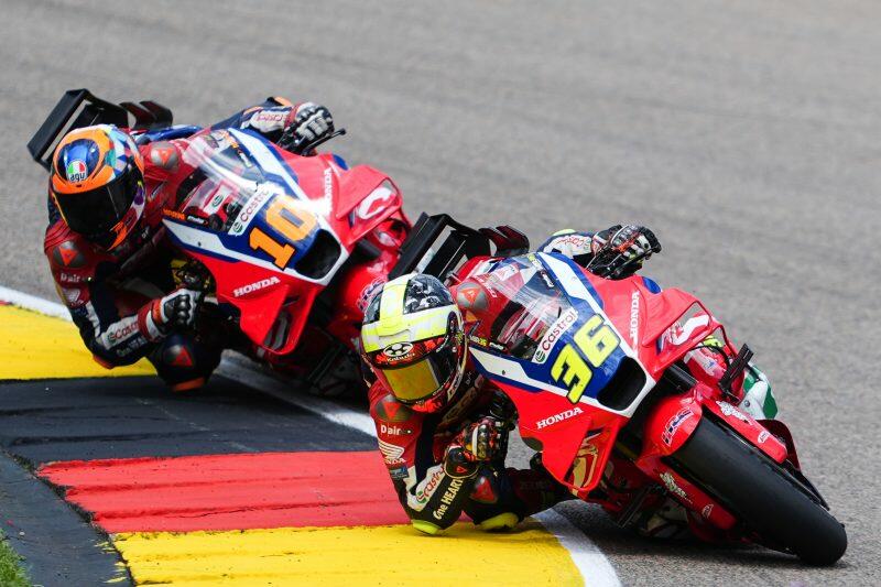 Joan Mir e Luca Marini impegnati nel Gran Premio di Germania al Sachsenring