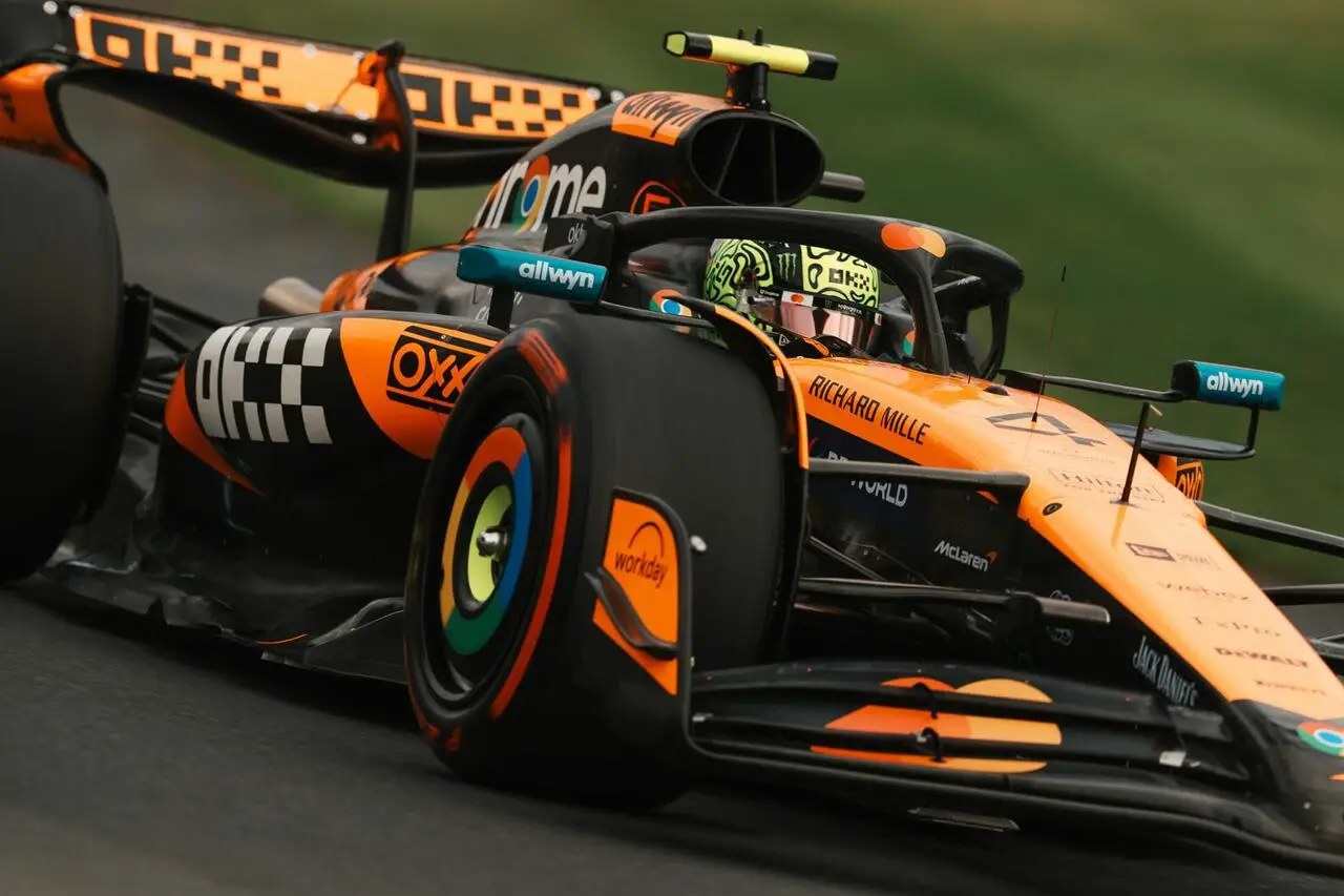 Lando Norris in pole position a Melbourne