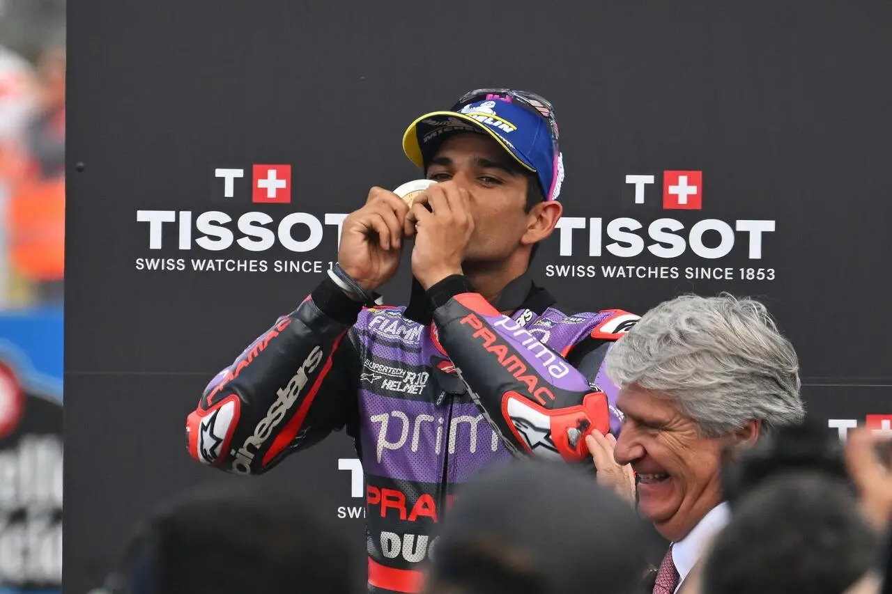 Jorge Martin festeggia la vittoria nella Sprint Race di Jerez
