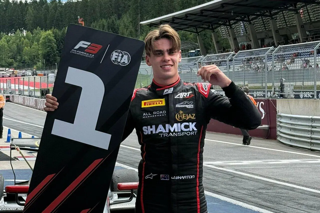 James Wharton, vincitore sprint race fia f3 austria 2025
