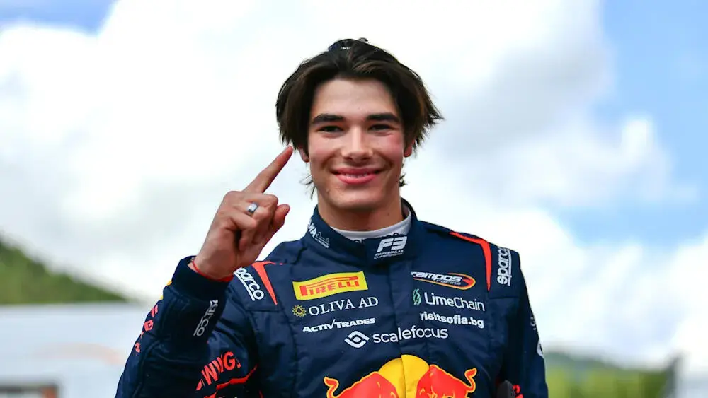 Nikola Tsolov, vincitore F3 Feature Race Austria 2025