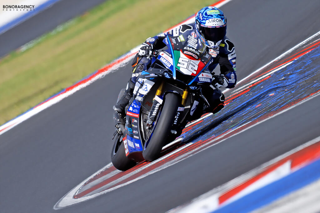 Alessandro Delbianco in azione a Misano in occasione della Racing Night