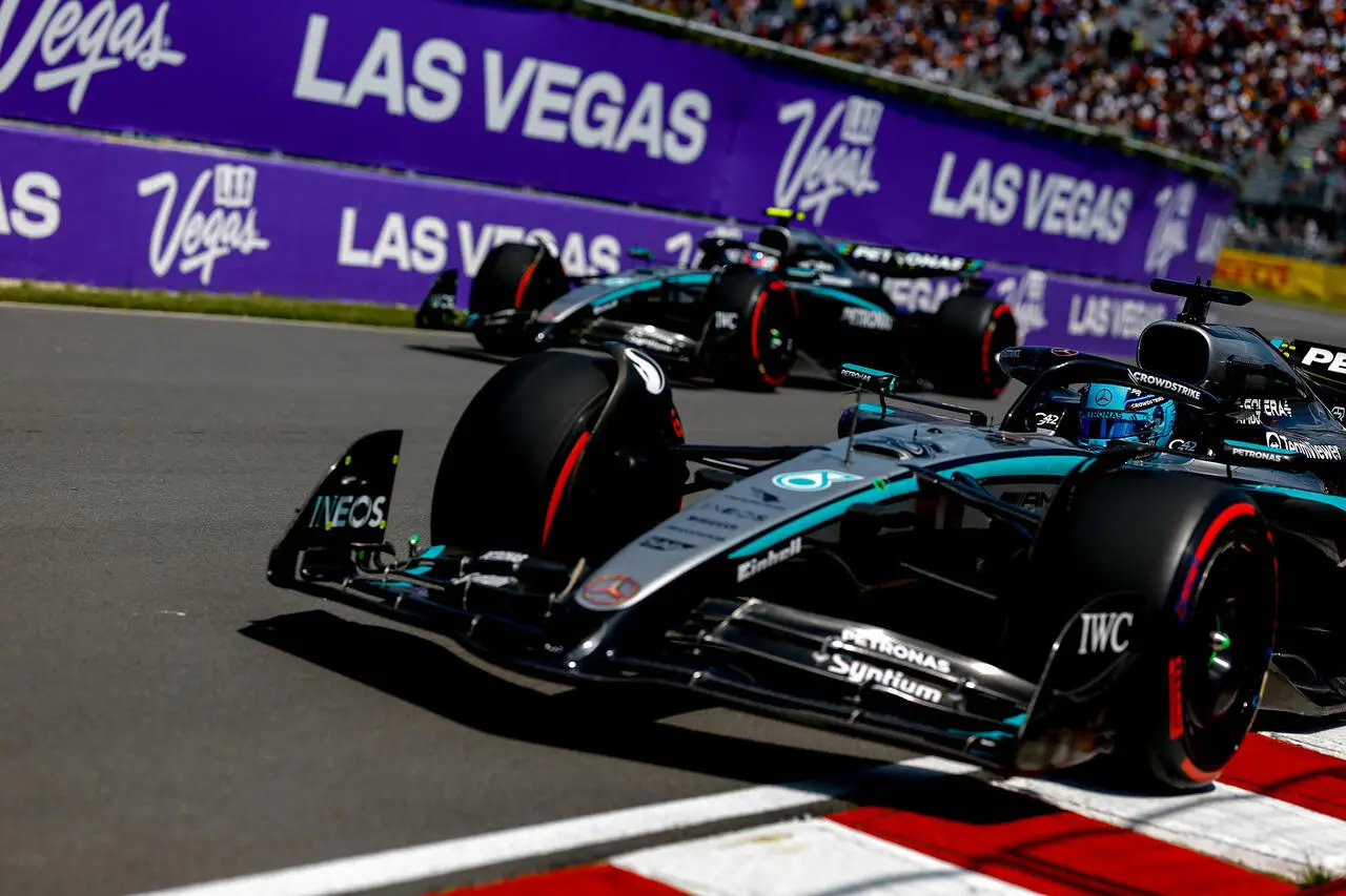 Monoposto Mercedes prove libere GP Canada F1 2025