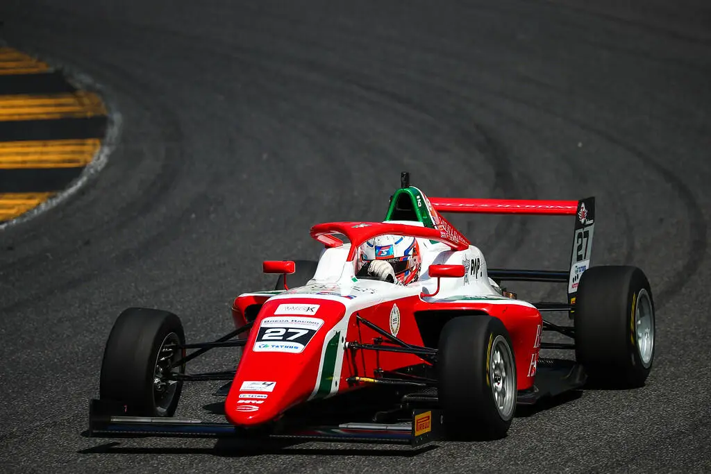 Freddie Slater, vincitore di gara-2 al Mugello nel round 4 della Italian F4 2024