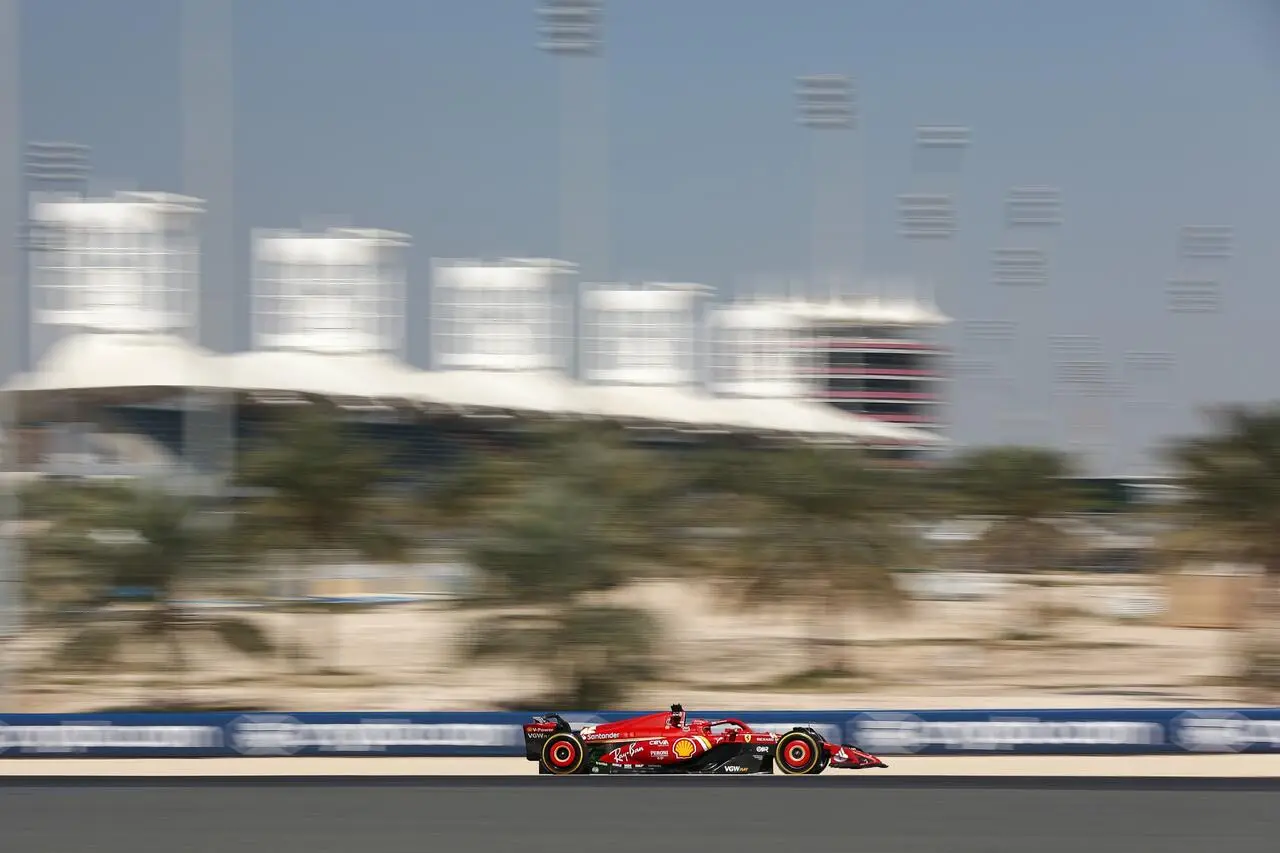 La SF24 in azione nei test in Bahrain - Credits: Scuderia Ferrari