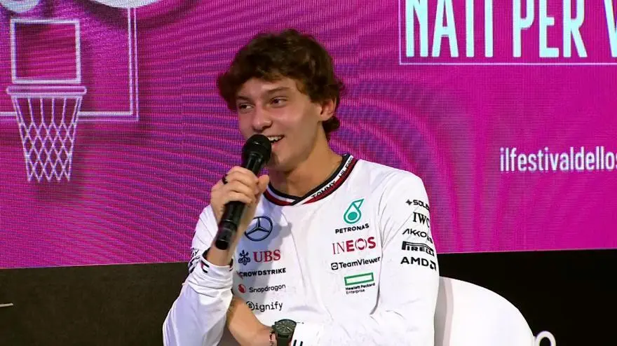 Andrea Kimi Antonelli al festival dello sport a trento