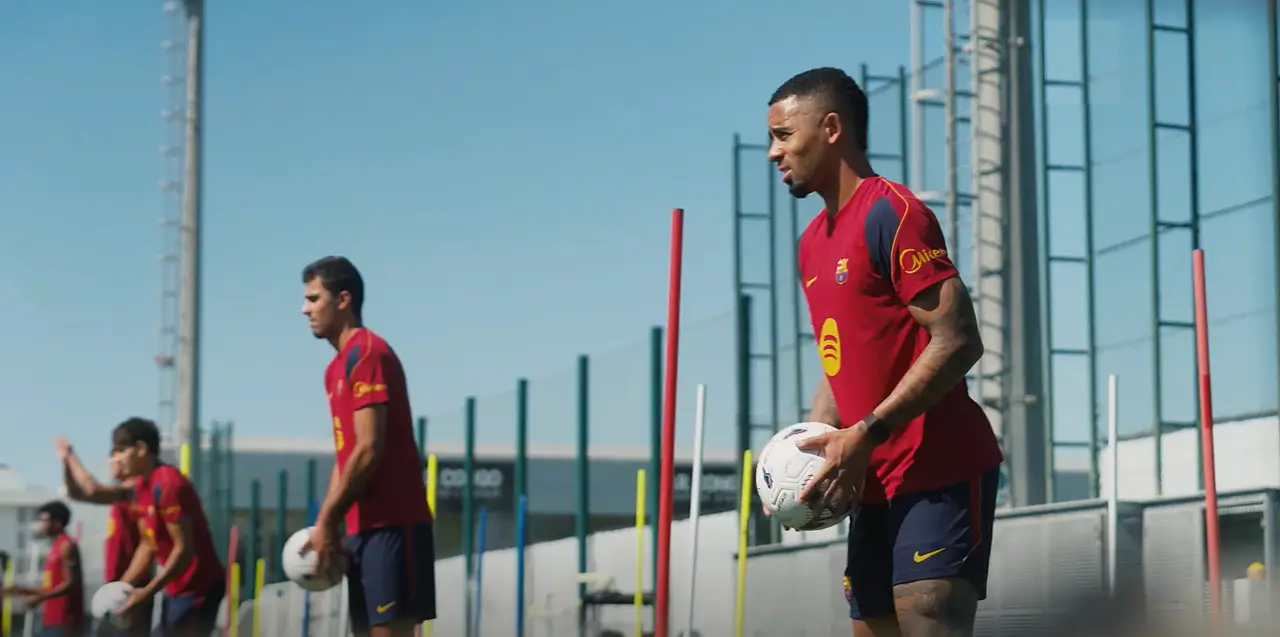 Gabriel Jesus en séance d'entrainement