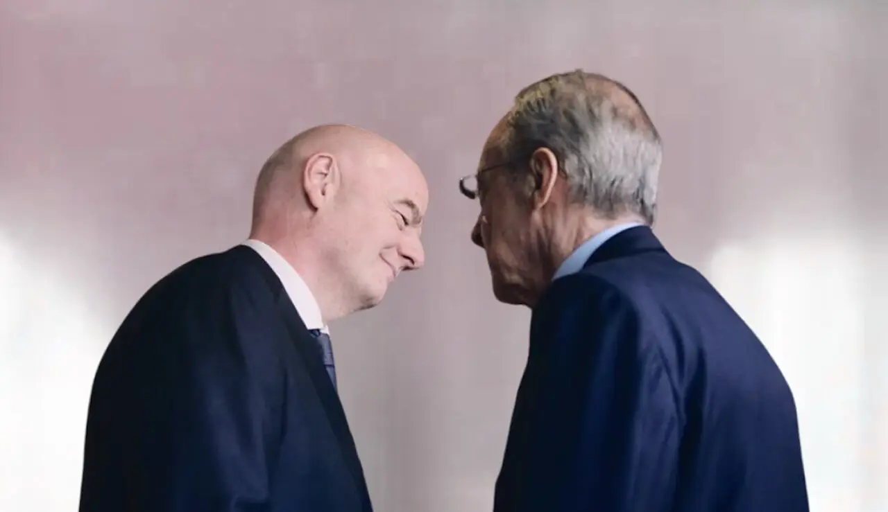 Florentino Perez et Aleksander Ceferin
