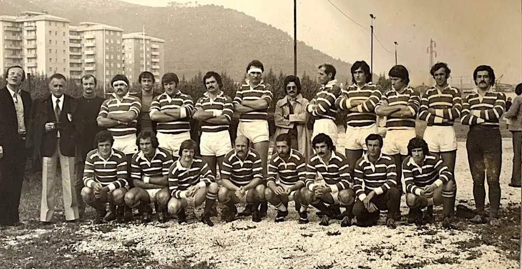 David Cornwall nel Brescia dello scudetto 1975 (quarto degli accosciati)