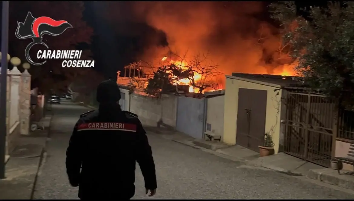 carabinieri incendio