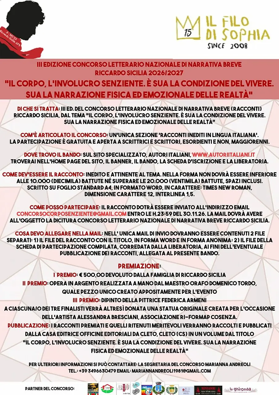 Locandina premio Sicilia