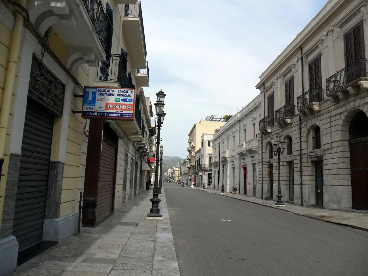 Corso Garibaldi a Reggio Calabria