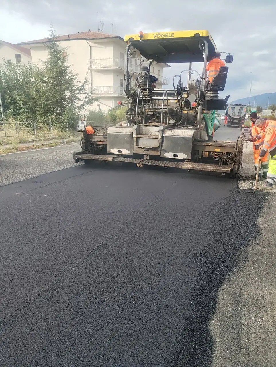 Lavori di bitumazione effettuati dalla Provincia