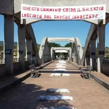 L'installazione per Gaza