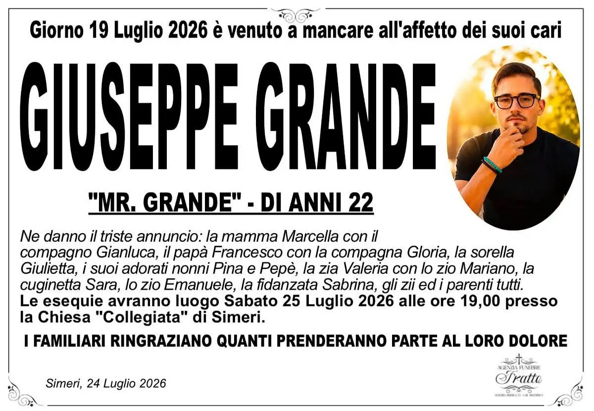 Il manifesto funebre