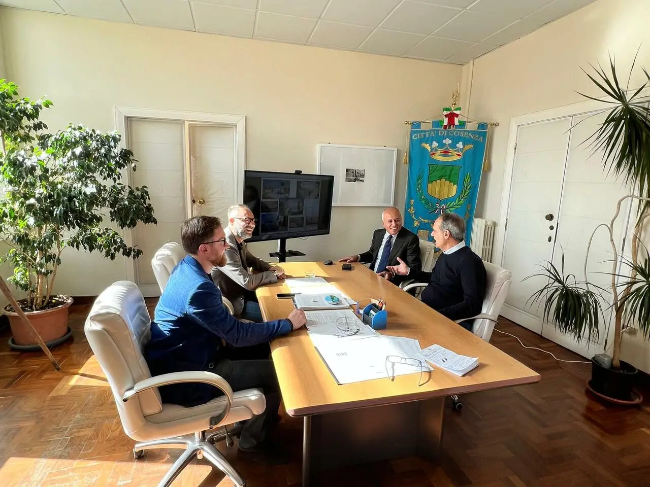 La consegna dei lavori del Palzzetto di Casali