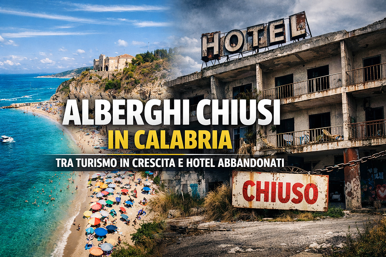 Turismo in crescita, strutture alberghiere chiuse.