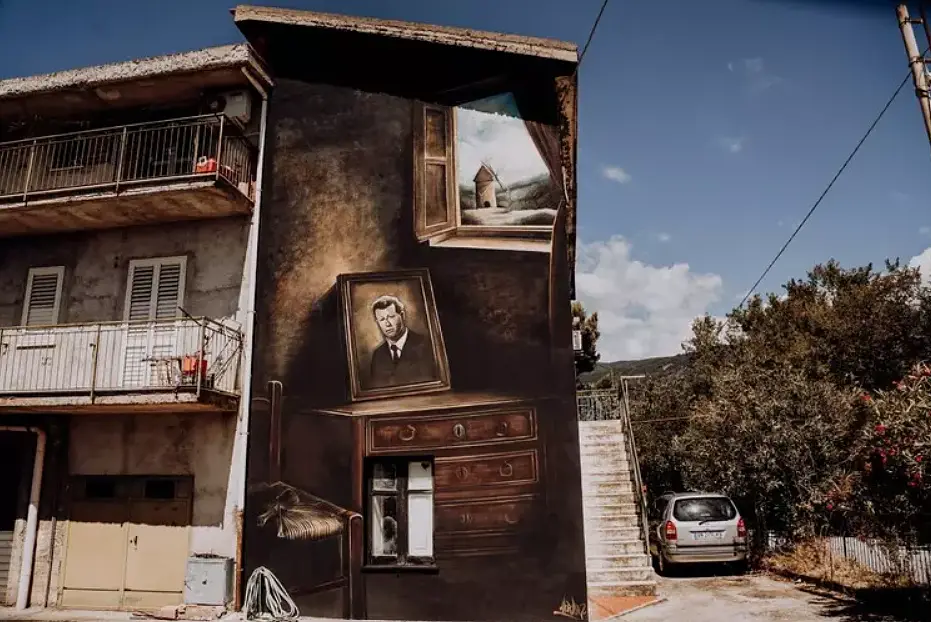 Un'opera realizzata a Magisano