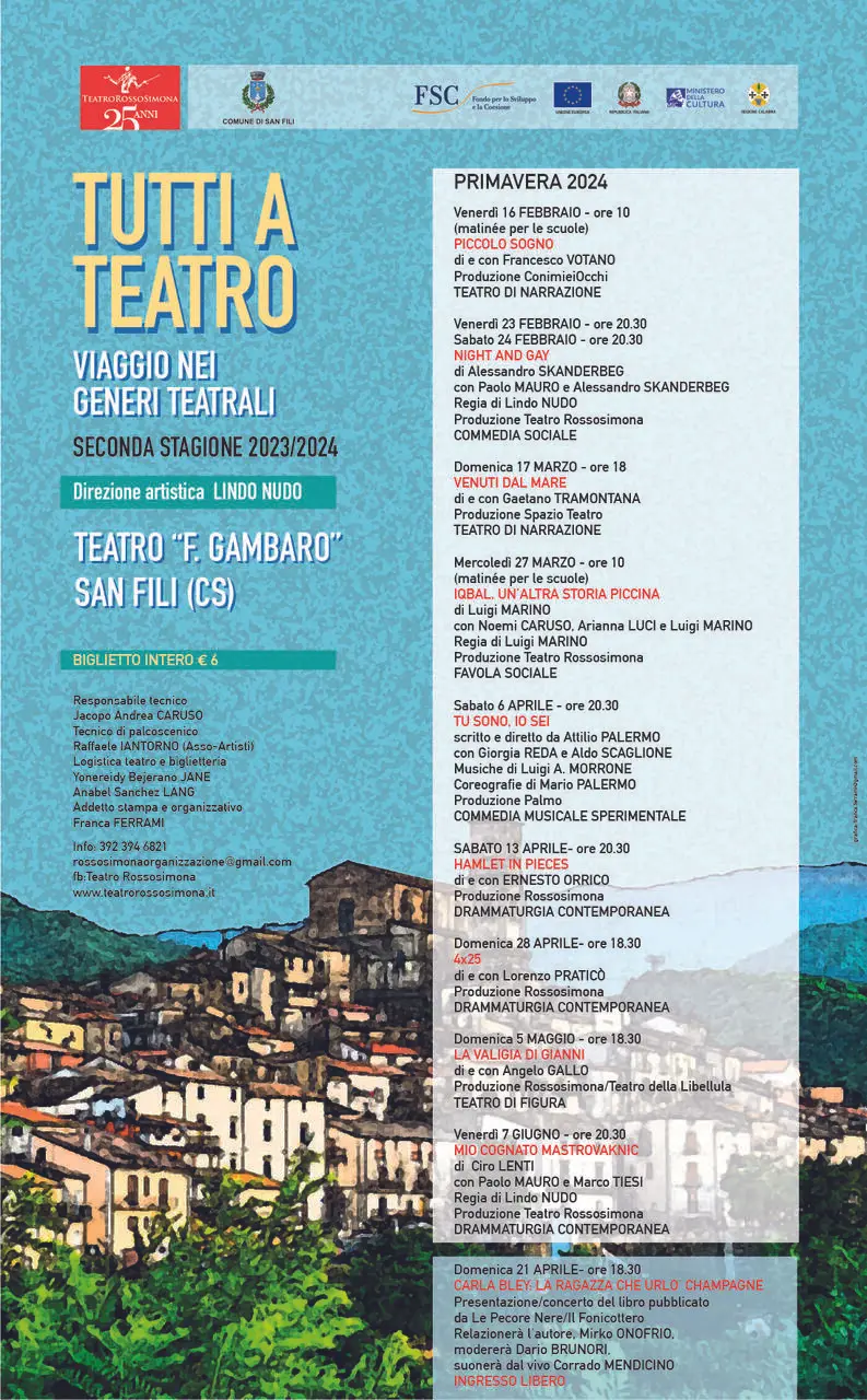 Locandina San Fili Tutti a Teatro