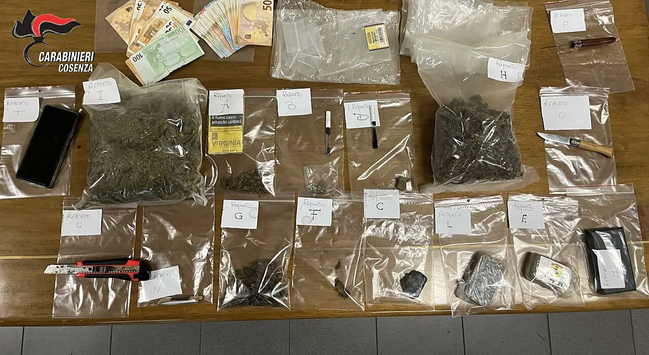 La droga sequestrata