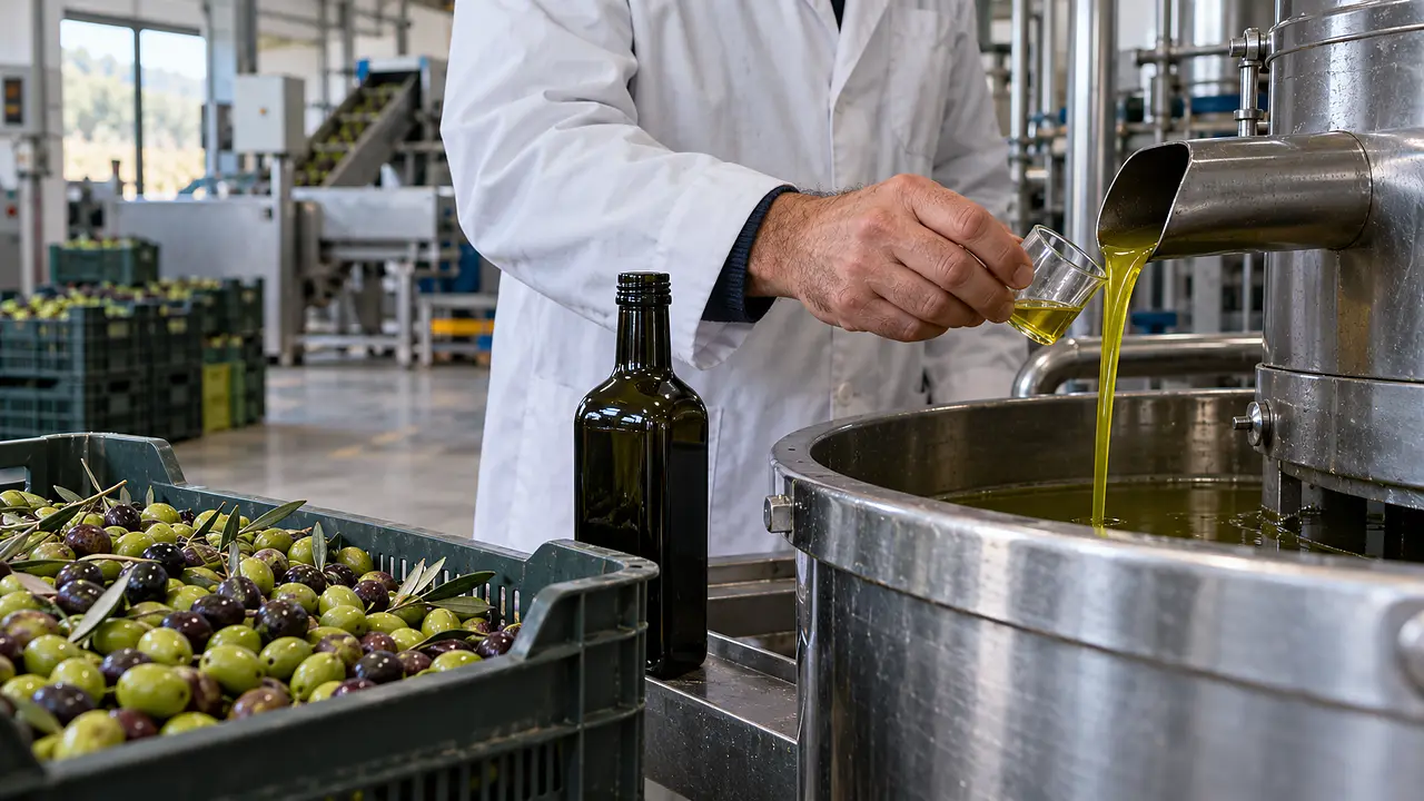 La lavorazione dell'olio