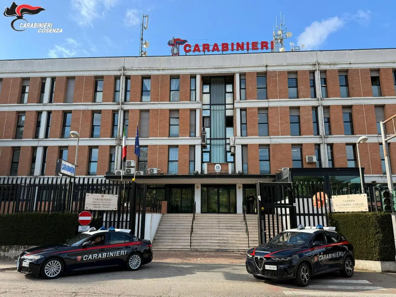 Il Comando provinciale dei carabinieri di Cosenza
