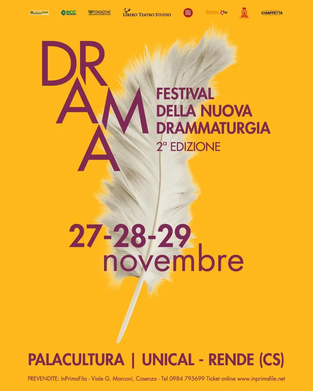 Locandina del Festival della Nuova Drammaturgia
