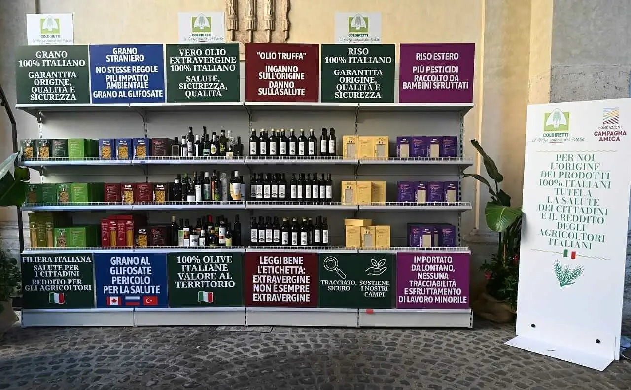 Lo scaffale del vero made in Italy