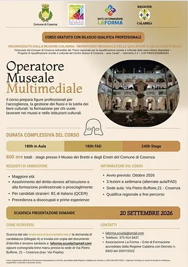 La locandina del corso
