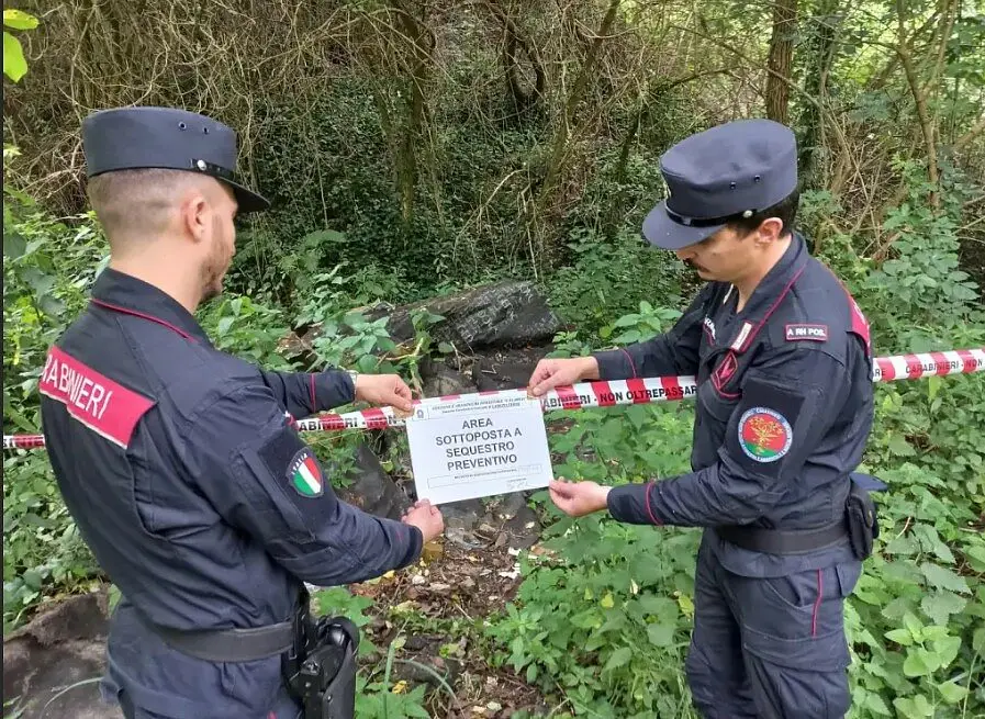 Il sequestro dei carabinieri forestali