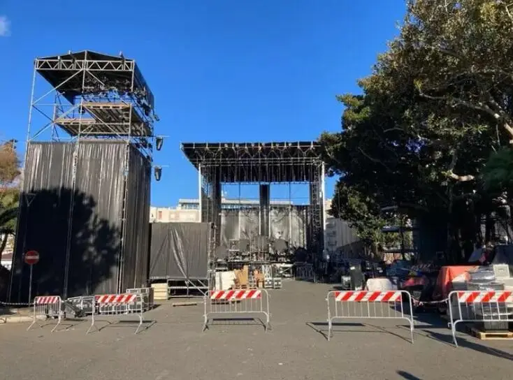 Preparazioni a Reggio Calabria per Capodanno Rai