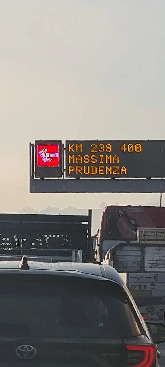 Il traffico in autostrada