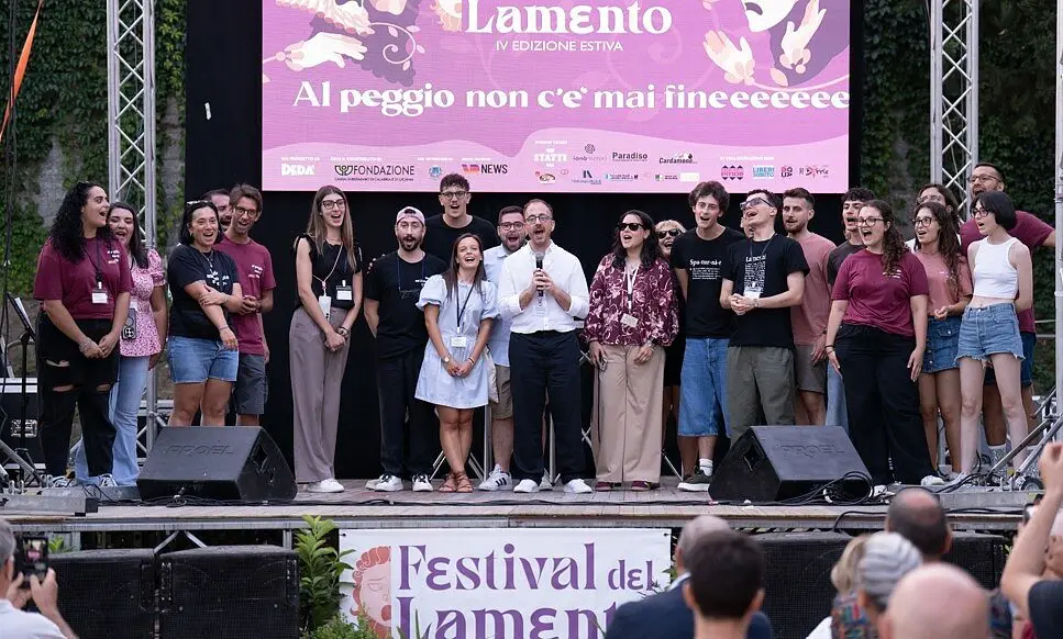 Lo staff del Festival del lamento (foto Ornella Martino e Michele Canino)