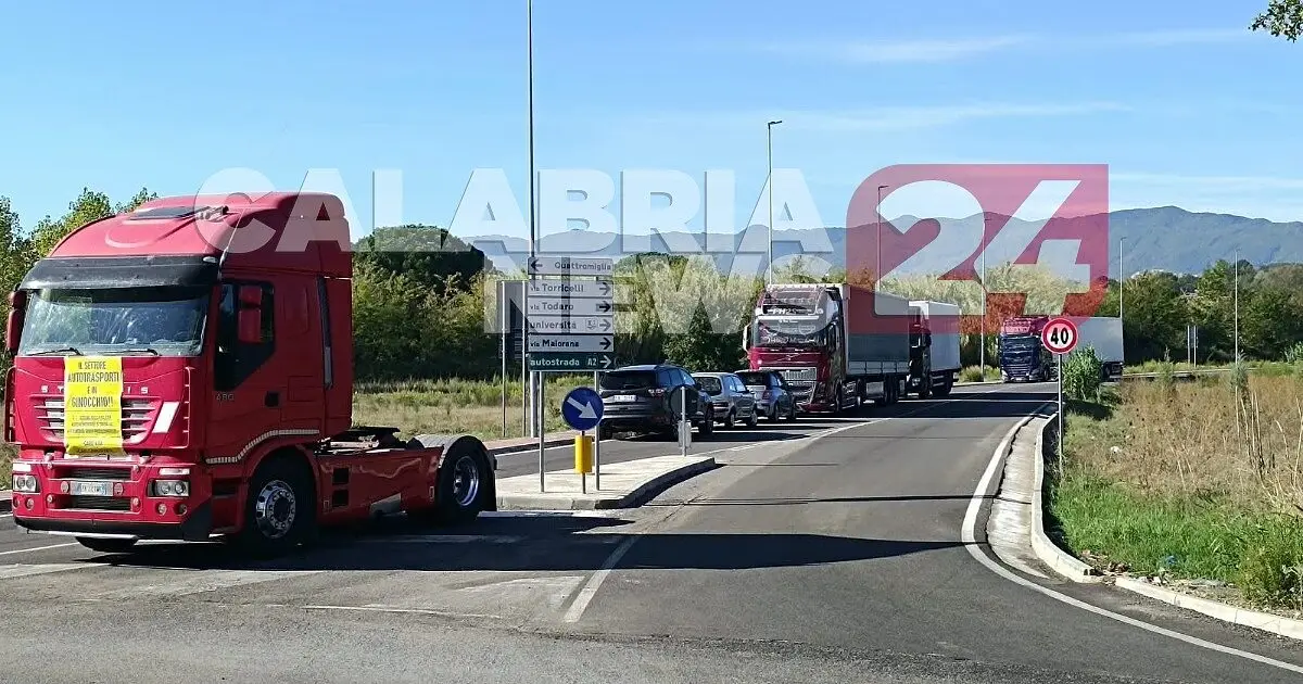 Autotrasportatori in protesta