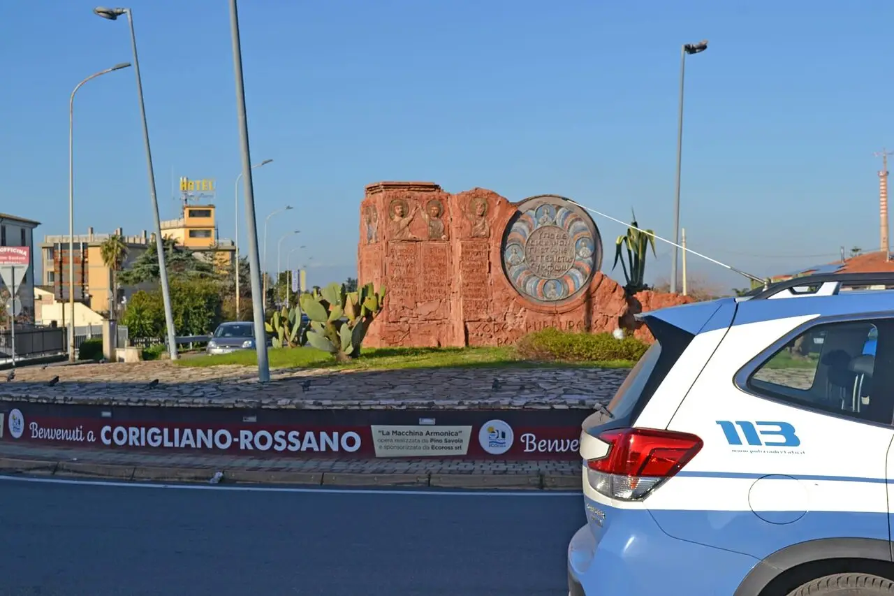 La polizia a Corigliano-Rossano