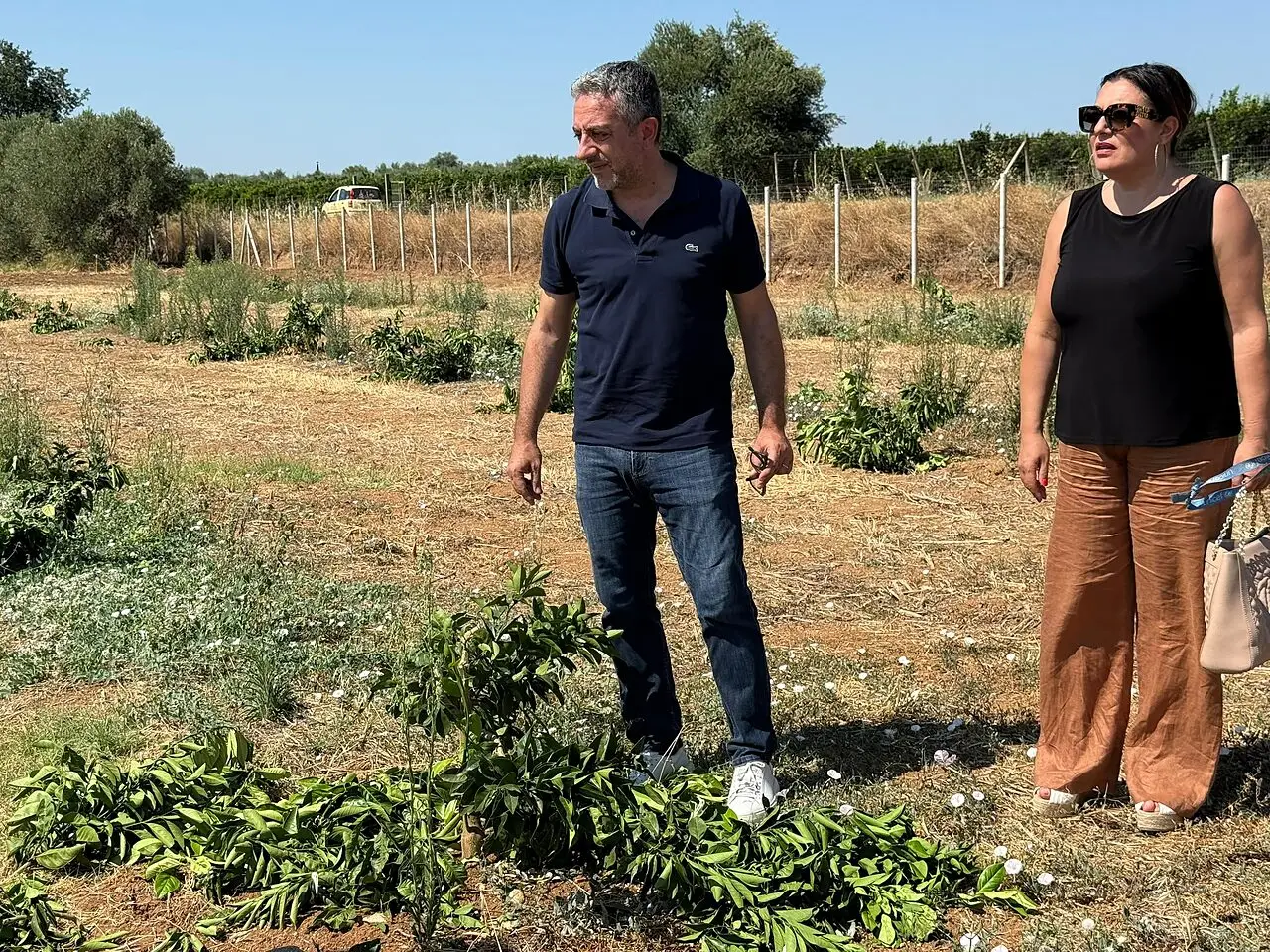 Il sindaco Iacobini in visita all'azienda