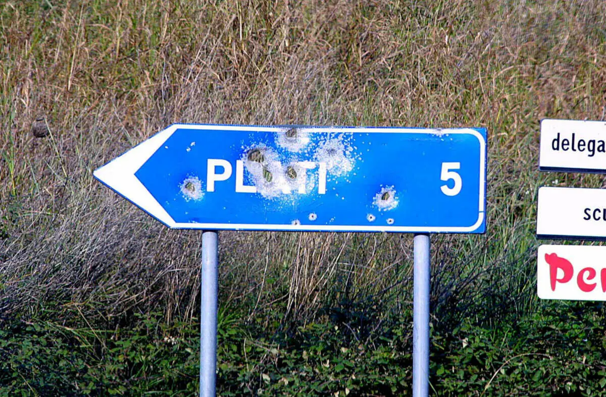 Cartello stradale di Platì