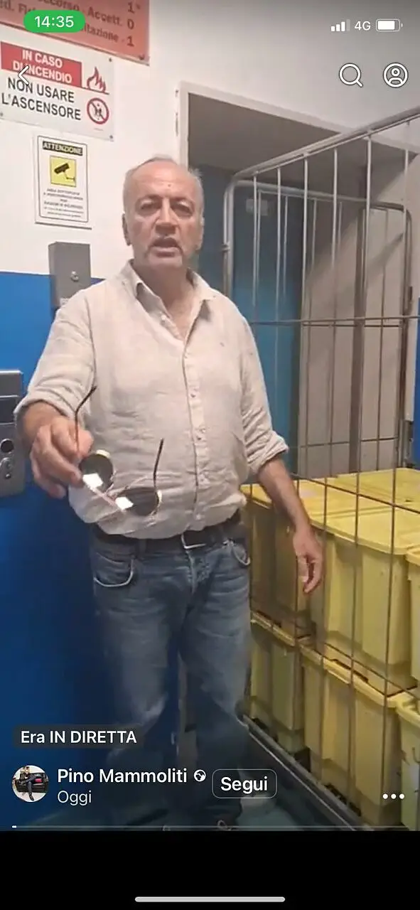 Pino Mammoliti in diretta Fb dall'ospedale di Locri