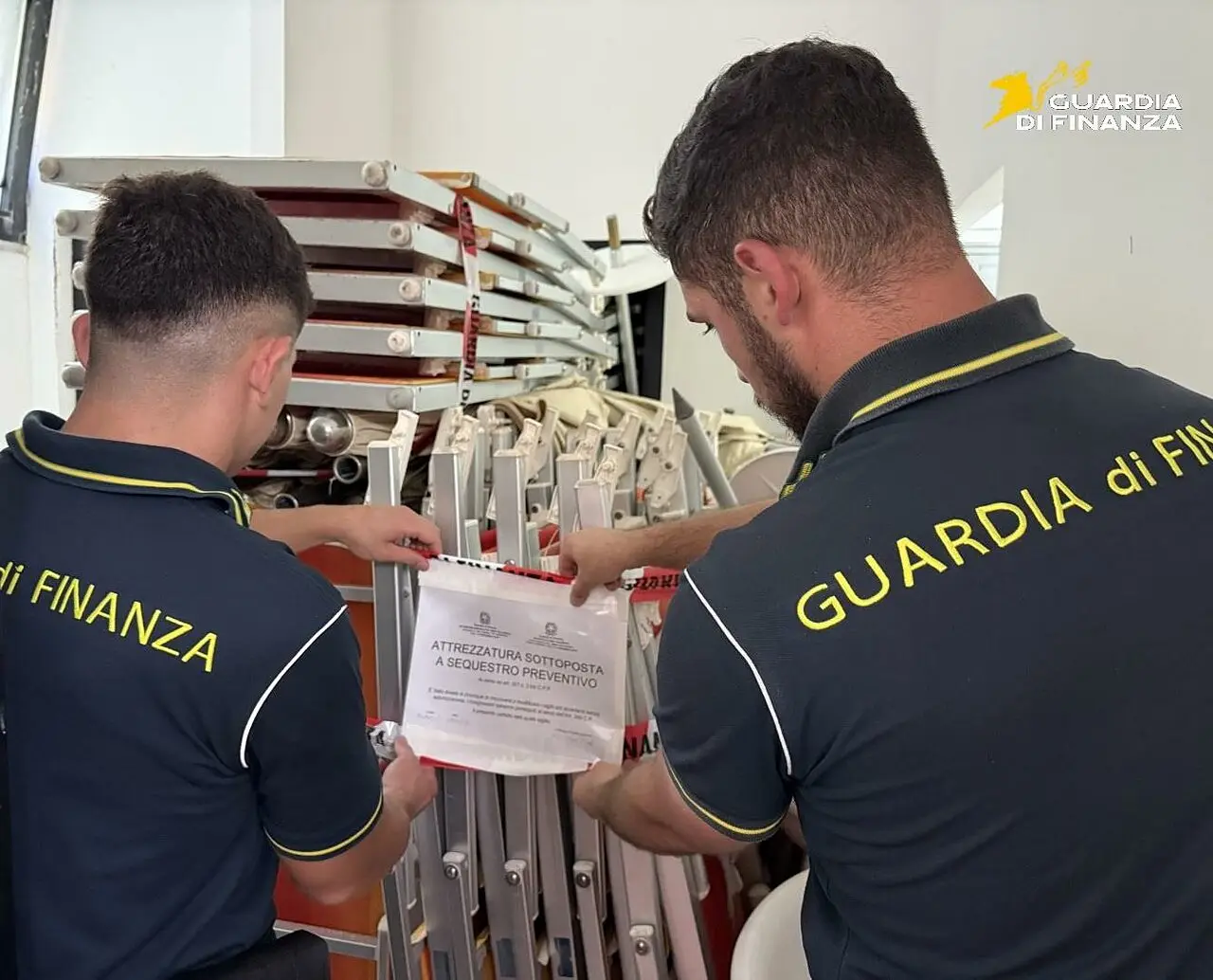 Il sequestro della Finanza