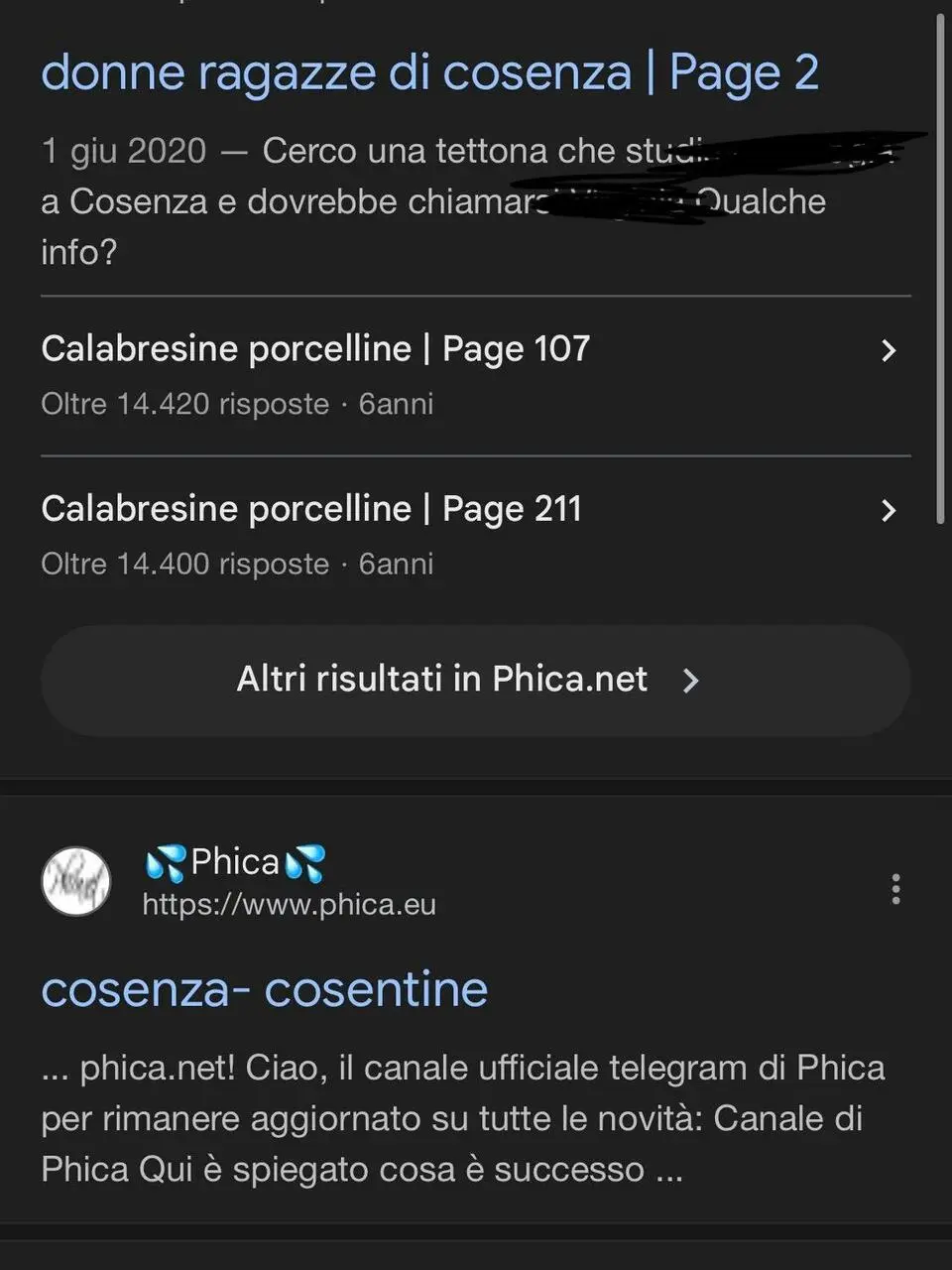 Le inserzioni su Phica