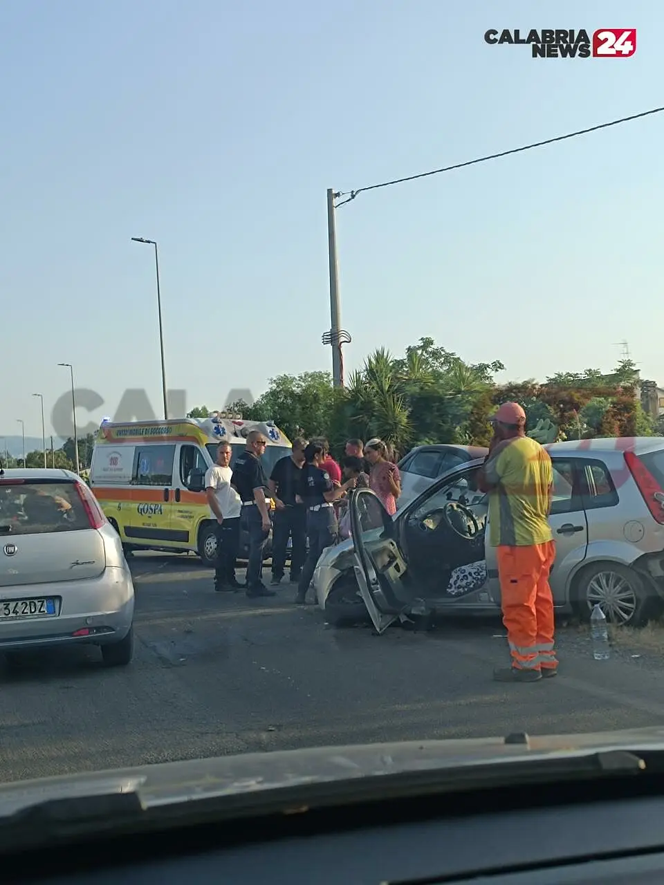 Una delle auto coinvolte