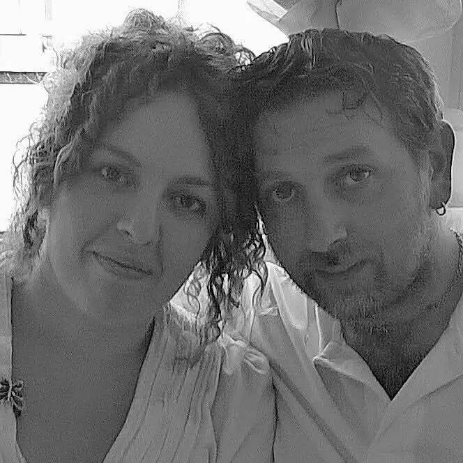 Anna Democrito con il marito