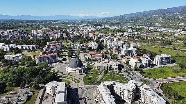 Comune di Rende visto dall'alto