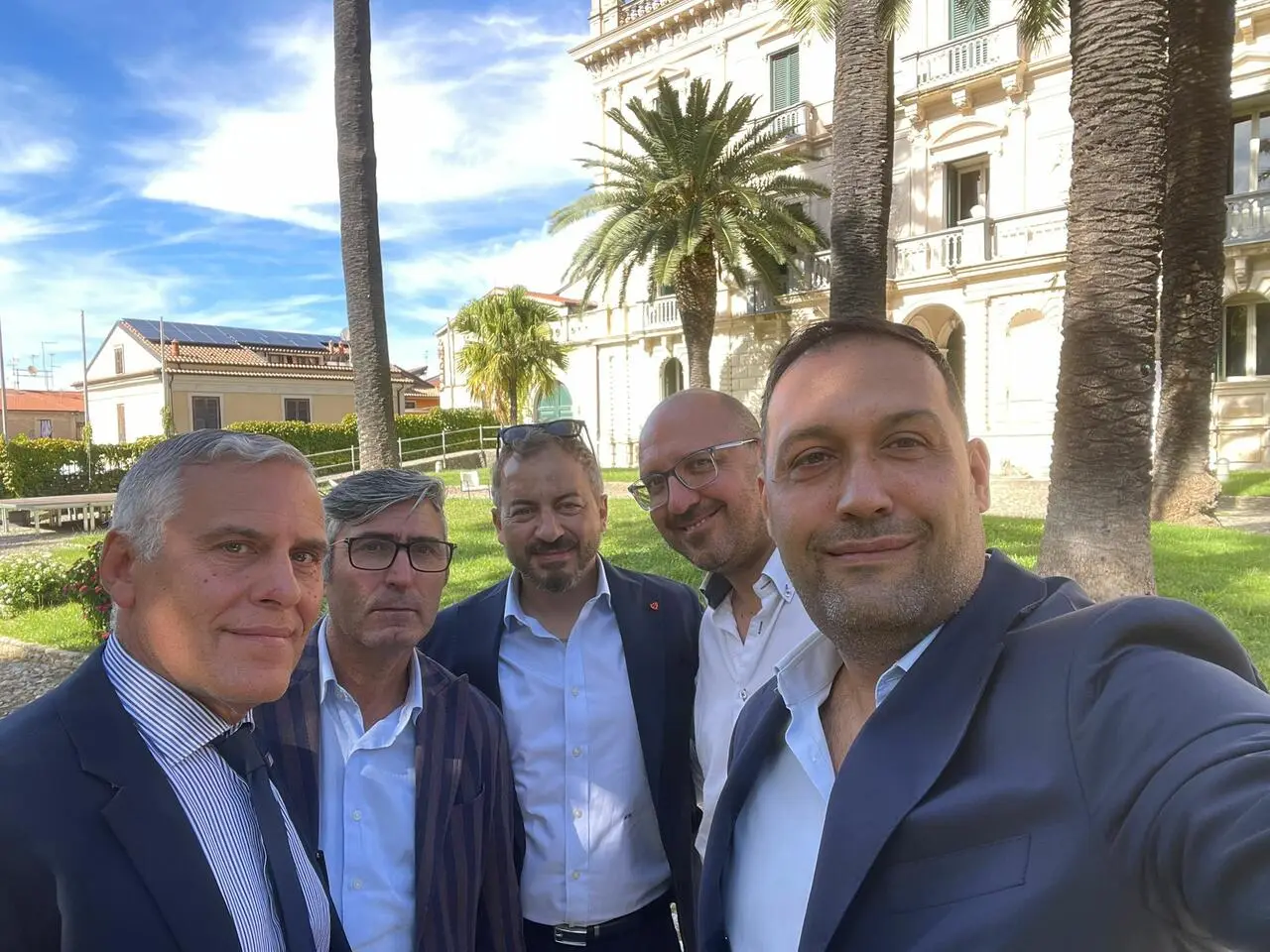 Aprile con alcuni protagonisti dell'incontro