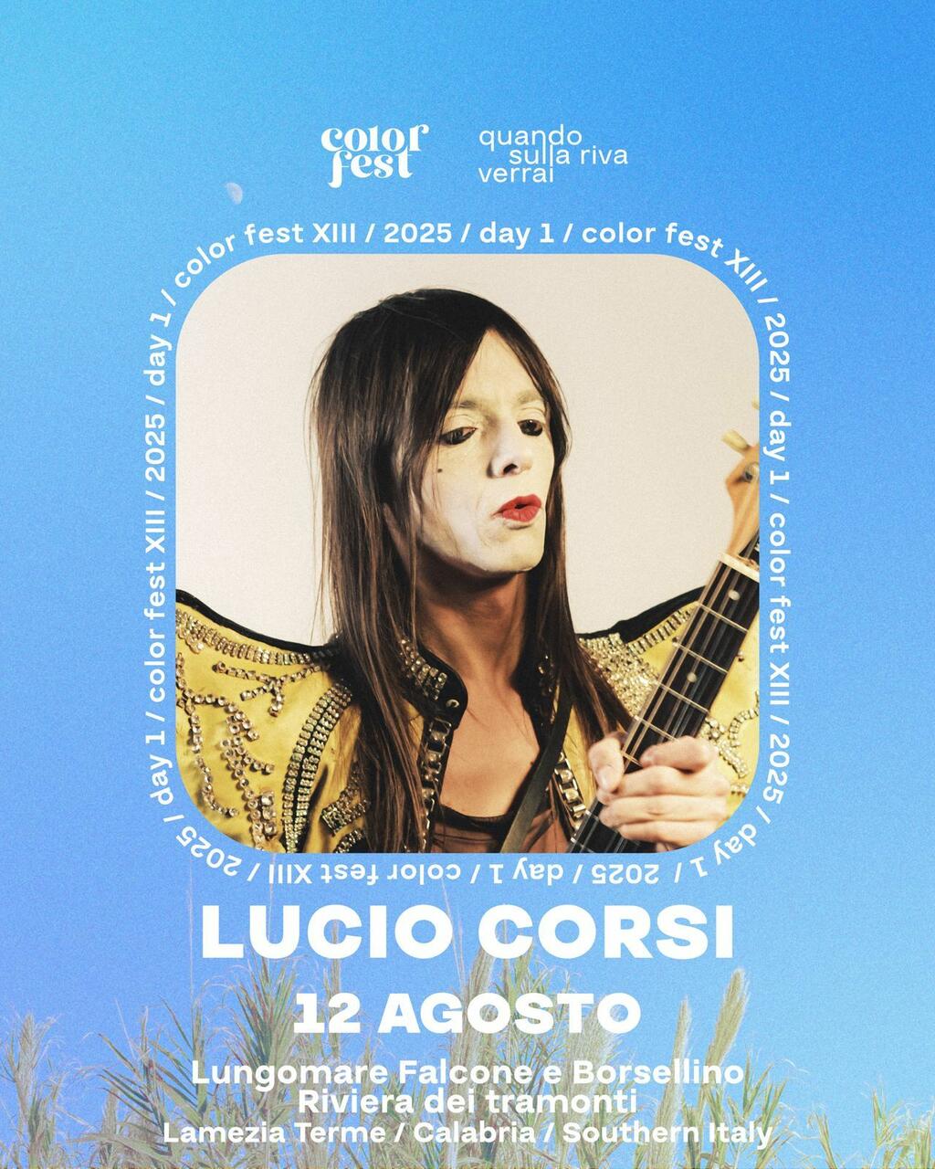 Lucio Corsi stasera al Color Fest