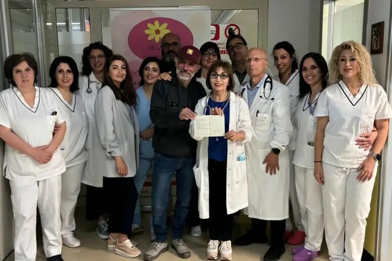 Igor Colombo al reparto di oncologia